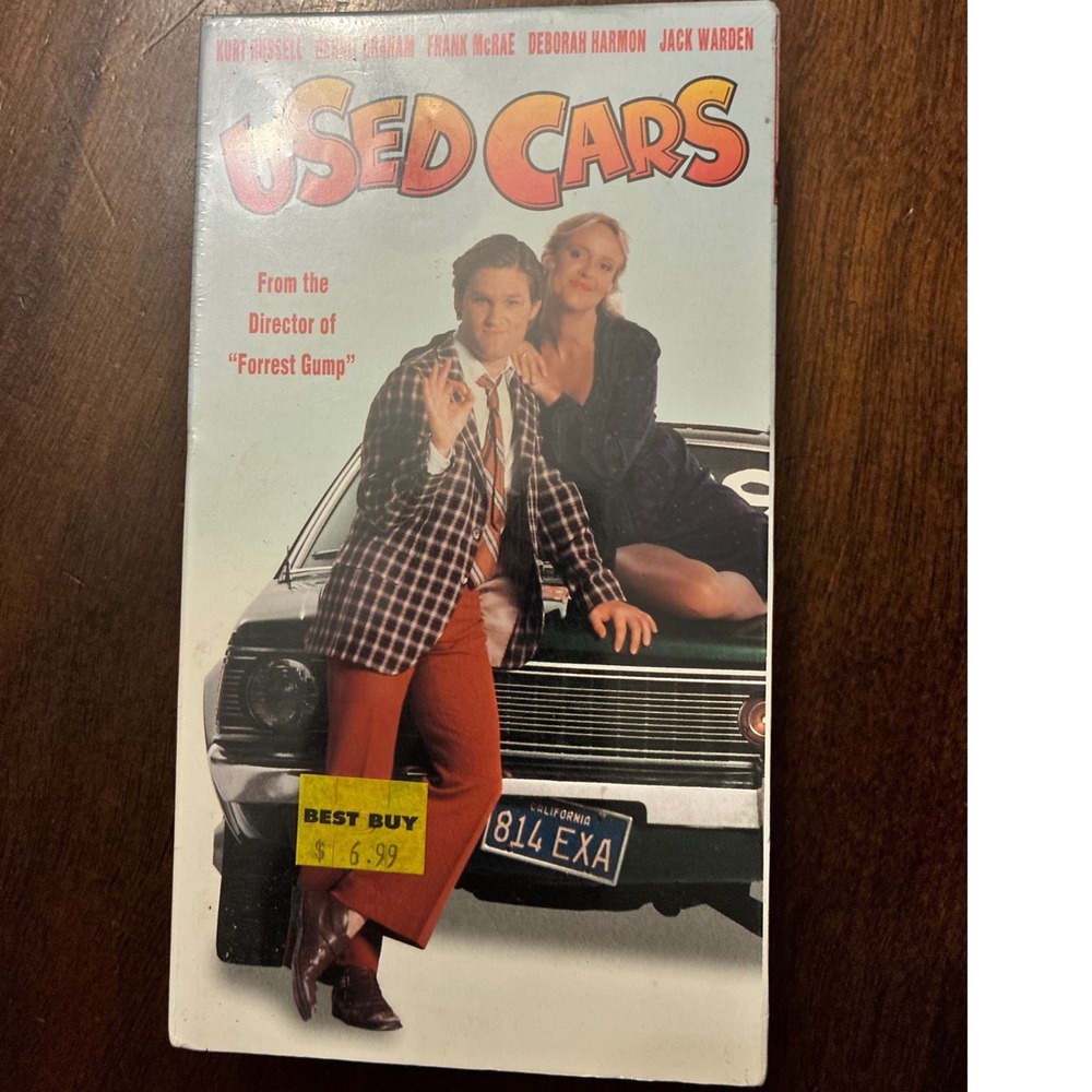Used Cars VHS Kurt Russell Robert Zemeckis Columbia TriStar Sealed Brand New